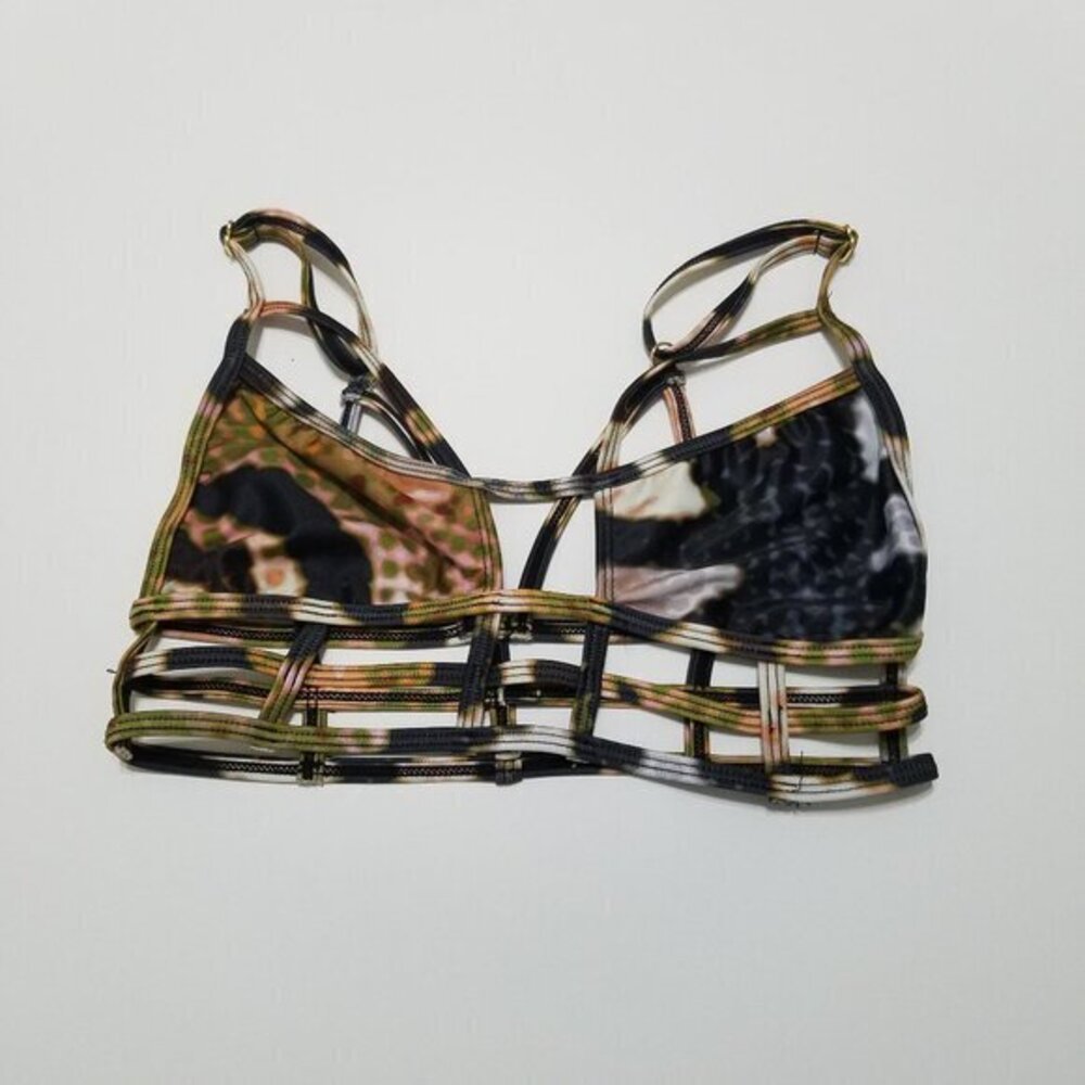 One Teaspoon Strappy Bikini Top Size S